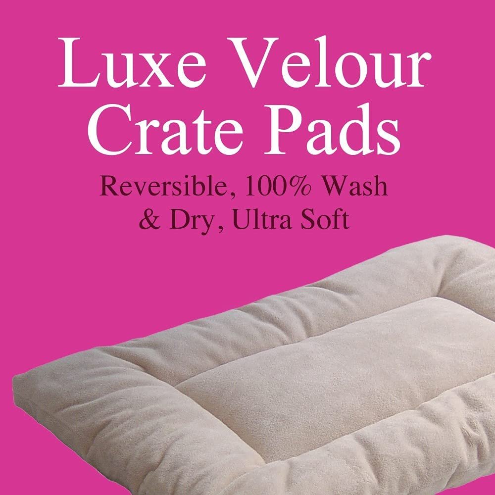 Pet Dreams Dog Crate Bed - Original Crate Pad/Kennel Mat - Quality Bedding Since 1999, Ultra Soft, Reversible, Portable & Washable Pad That Never Bunches!
