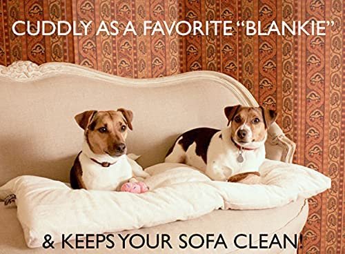 Pet Dreams Dog Crate Bed - Original Crate Pad/Kennel Mat - Quality Bedding Since 1999, Ultra Soft, Reversible, Portable & Washable Pad That Never Bunches!