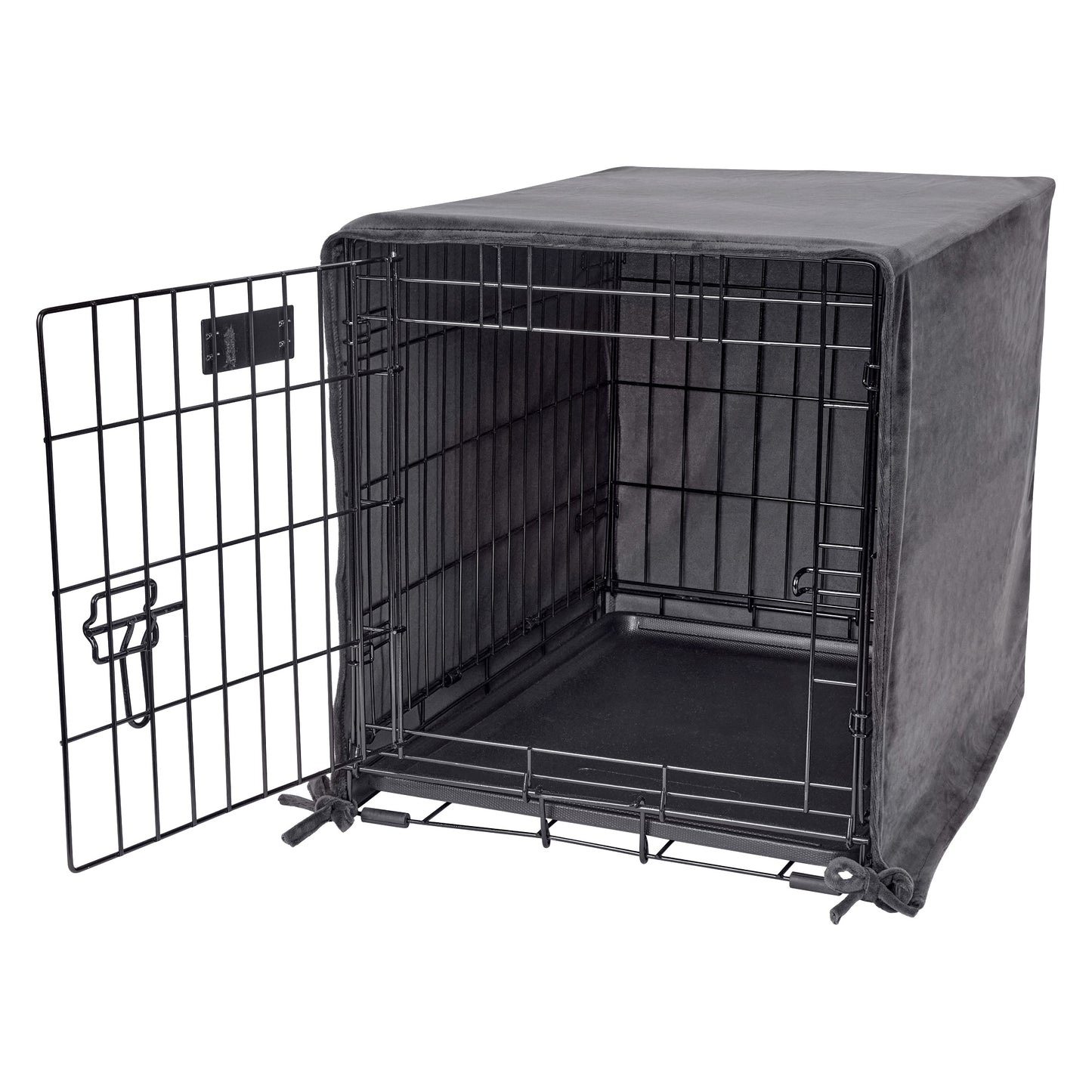 Pet Dreams Single Door Crate Covers, Fits 24,30,36,42,48 inch icrate, Machine Wash & Dry, Decorative Dog Kennel Cover