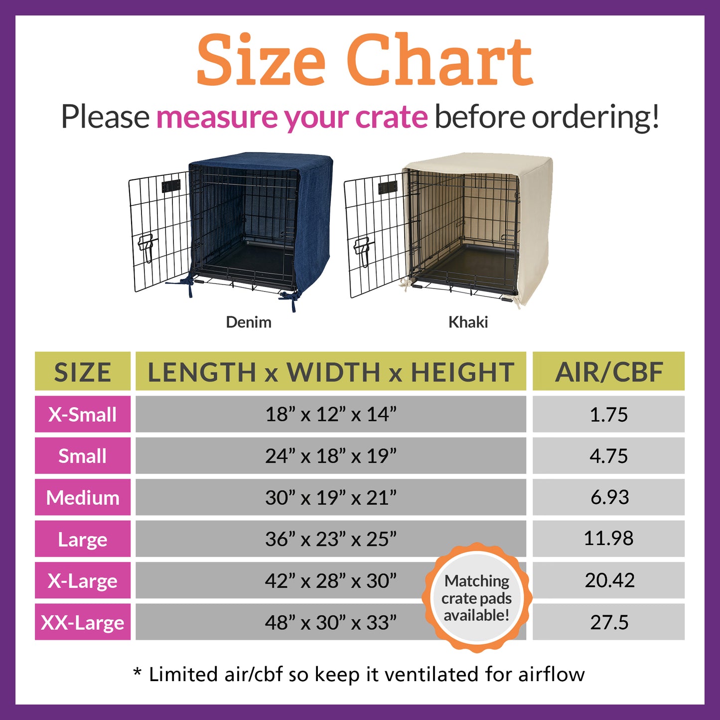 Pet Dreams Single Door Crate Covers, Fits 24,30,36,42,48 inch icrate, Machine Wash & Dry, Decorative Dog Kennel Cover