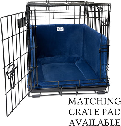 Pet Dreams Luxe Velour Crate Bumpers, Fits 18,24,30,36,42,48 inch icrate, Machine Wash & Dry, Protective and Comfortable Dog Crate Bumpers