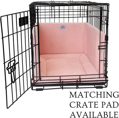 Pet Dreams Luxe Velour Crate Bumpers, Fits 18,24,30,36,42,48 inch icrate, Machine Wash & Dry, Protective and Comfortable Dog Crate Bumpers