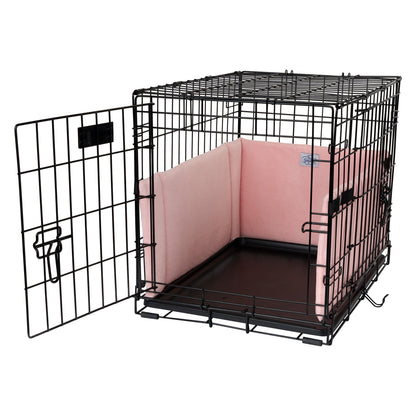 Pet Dreams Luxe Velour Crate Bumpers, Fits 18,24,30,36,42,48 inch icrate, Machine Wash & Dry, Protective and Comfortable Dog Crate Bumpers