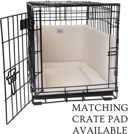 Pet Dreams Luxe Velour Crate Bumpers, Fits 18,24,30,36,42,48 inch icrate, Machine Wash & Dry, Protective and Comfortable Dog Crate Bumpers