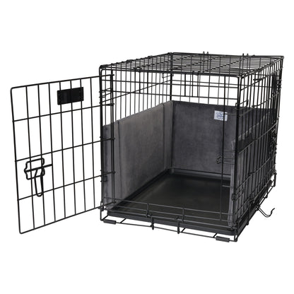 Pet Dreams Luxe Velour Crate Bumpers, Fits 18,24,30,36,42,48 inch icrate, Machine Wash & Dry, Protective and Comfortable Dog Crate Bumpers