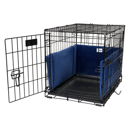 Pet Dreams Luxe Velour Crate Bumpers, Fits 18,24,30,36,42,48 inch icrate, Machine Wash & Dry, Protective and Comfortable Dog Crate Bumpers