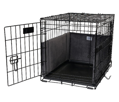 Pet Dreams Luxe Velour Crate Bumpers, Fits 18,24,30,36,42,48 inch icrate, Machine Wash & Dry, Protective and Comfortable Dog Crate Bumpers