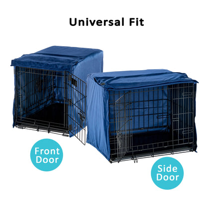 Pet Dreams Luxe Velour Original Crate Covers, Fits 24,30,36,42,48 inch icrate, Machine Wash & Dry, Decorative Dog Kennel Cover
